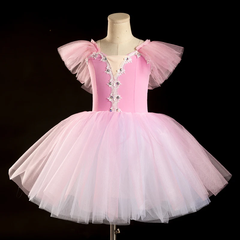 Kids Clothes Stage Costumes Performance Princess Fairy Children Clothing Leotards for Girls Dress Ballet Tutu Dance Wear Party