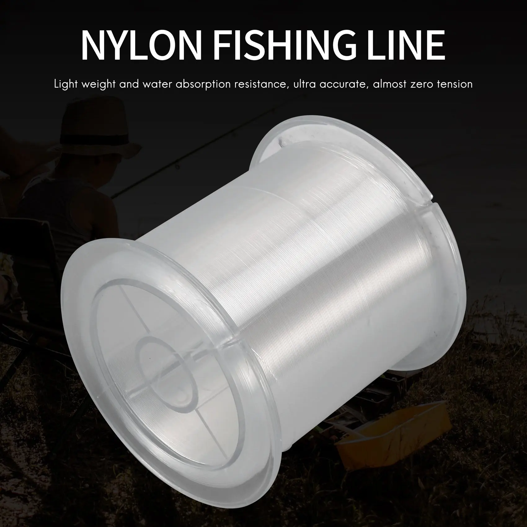 Lenza da pesca in Nylon monofilamento resistente da 500M 0.32mm trasparente