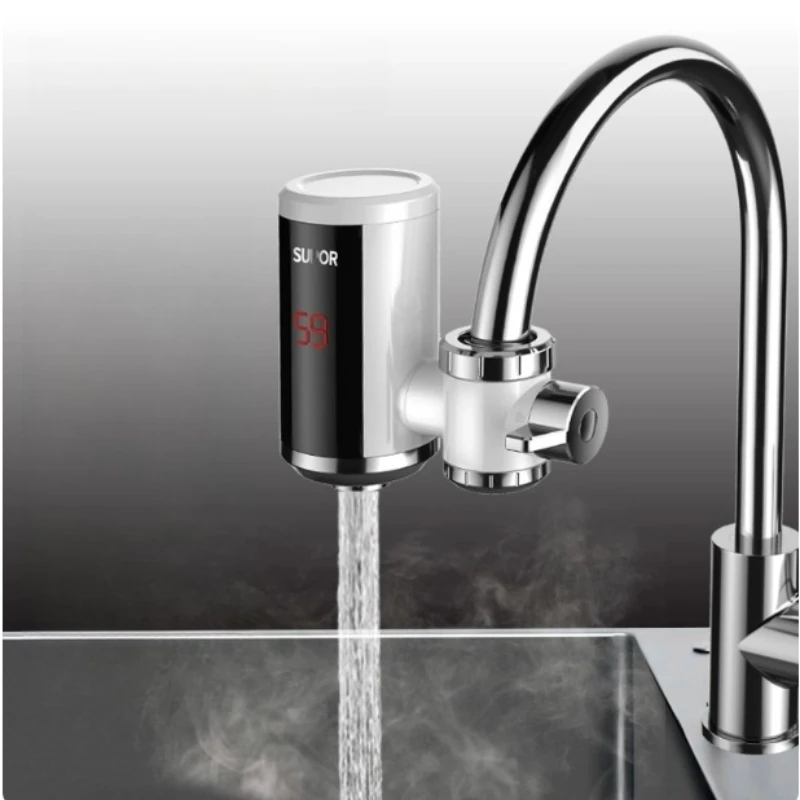 가정용 주방 욕실 소형 온수기 전기 가열 수도꼭지 즉시 설치가 필요 없는 빠른 가열