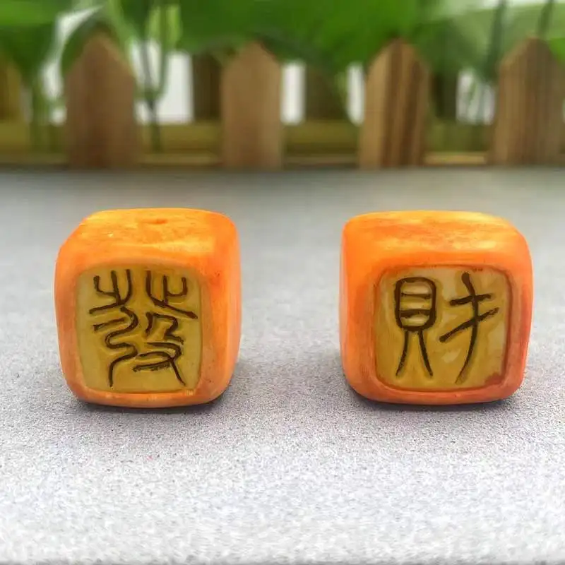 tibetan-style-deer-antler-genfu-fortune-square-large-fun-sugar-cube-bracelet-necklace-beaded-spacer-beads-waist