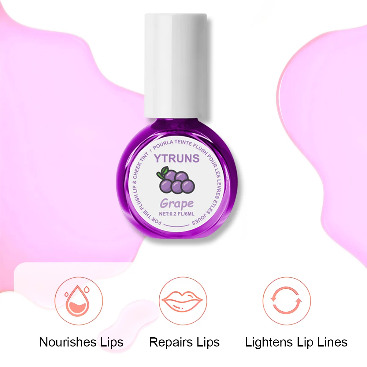 光沢のあるリップグロス,リップスティック,ウォータースポーツリップ,長持ちする汚れに強い,透明フィルム,6色