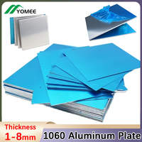 1060 Aluminum Plate Sheet Aluminum Alloy Square Plate Polished Plate Sheet Thickness 1/2/3/4/5/8mm 100x100mm~300x300mm