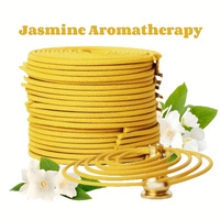 Y 40pcs Jasmine Lavender Rose Aromatherapy Coils Fragrance for Patio Porch Poolside Camping Garden Home Outdoor Incense Coils