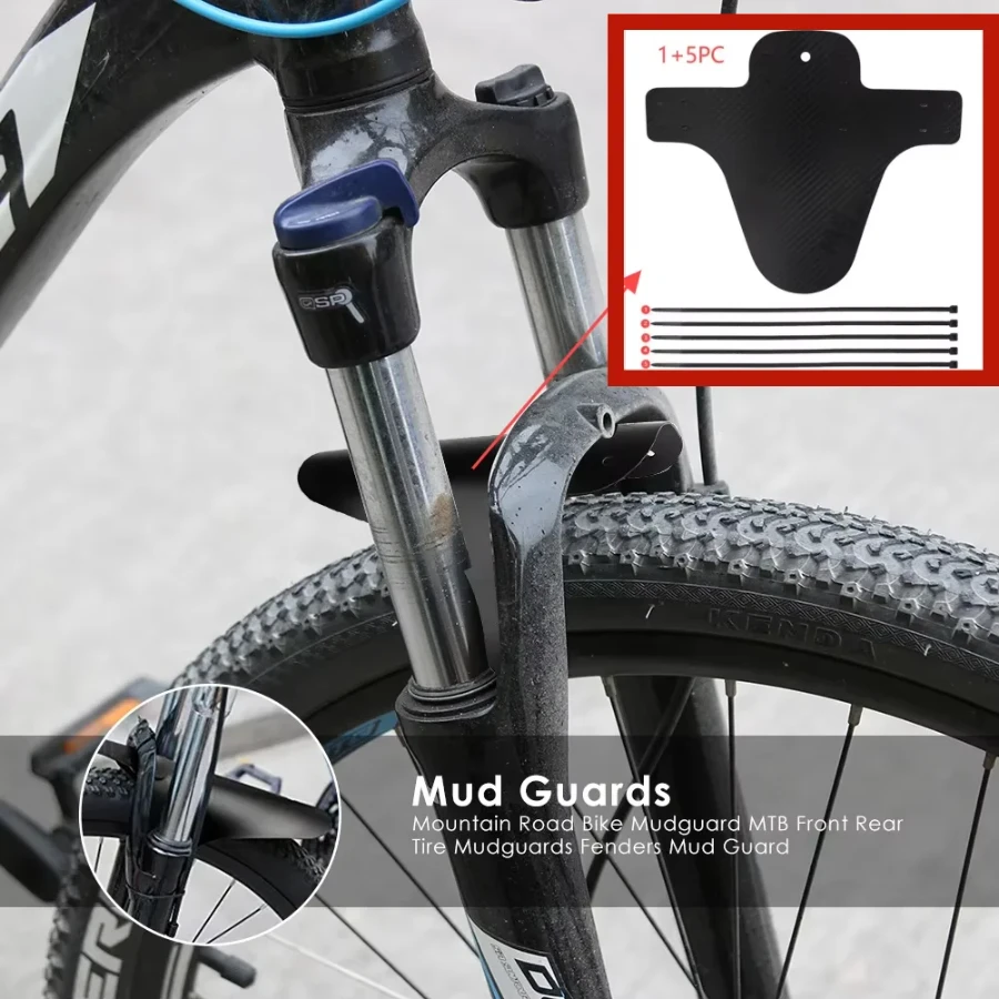 

Carbon Fiber Bicycle Fenders Front Rear for MTB Road Bike - Tire Wings Mud Guard Bike Parts for Bicycle Tire Wheel