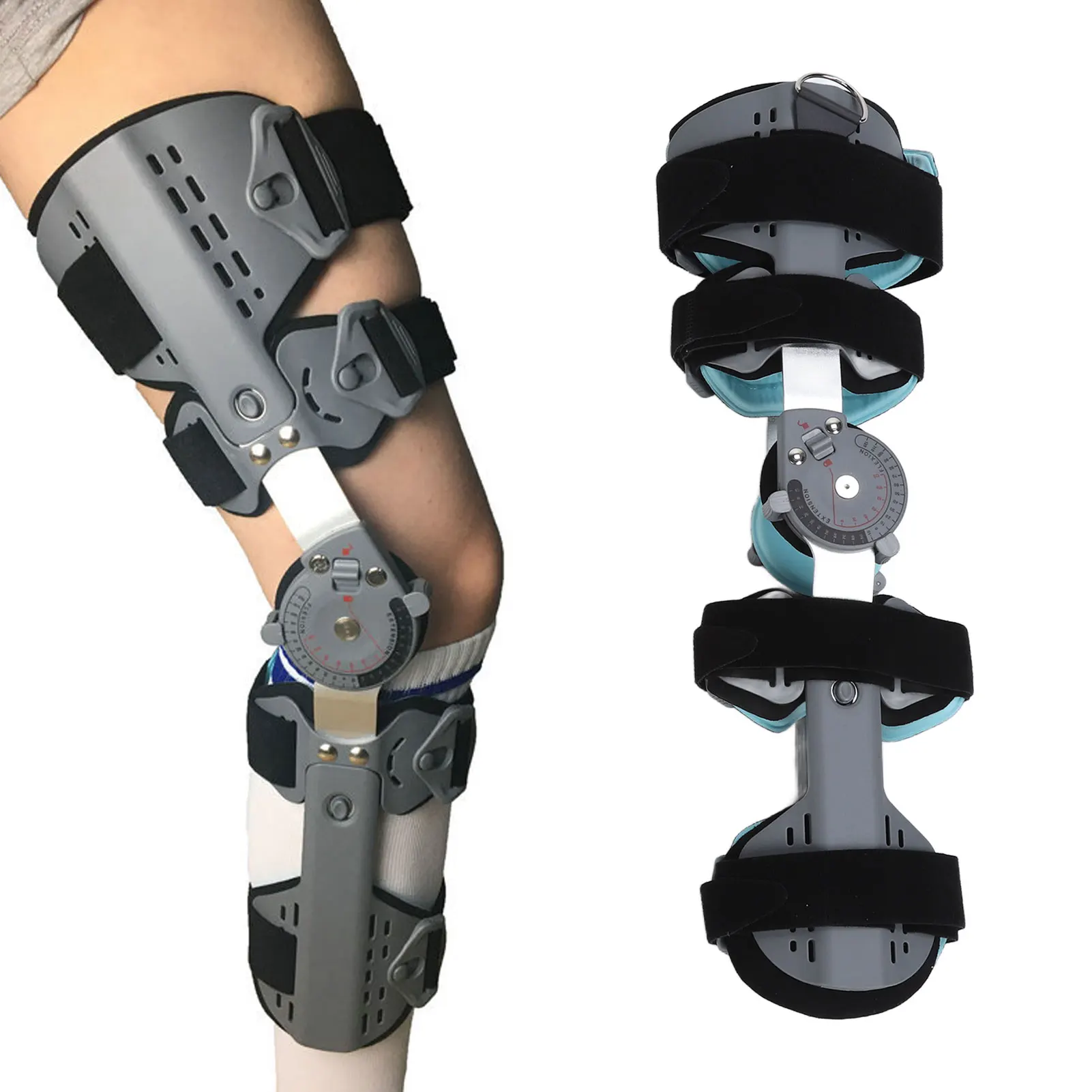 Knee Support Joint Stabilizer Adjustment Size Knee Orthosis Support Joint Stabilizer Help Recover Good Resilience for Hospital