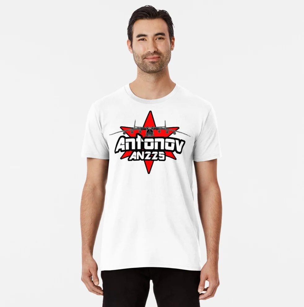 Soviet Antonov AN-225 Strategic Transport Aircraft T Shirt. New 100% Cotton Short Sleeve O-Neck Casual T-shirt Size S-3XL