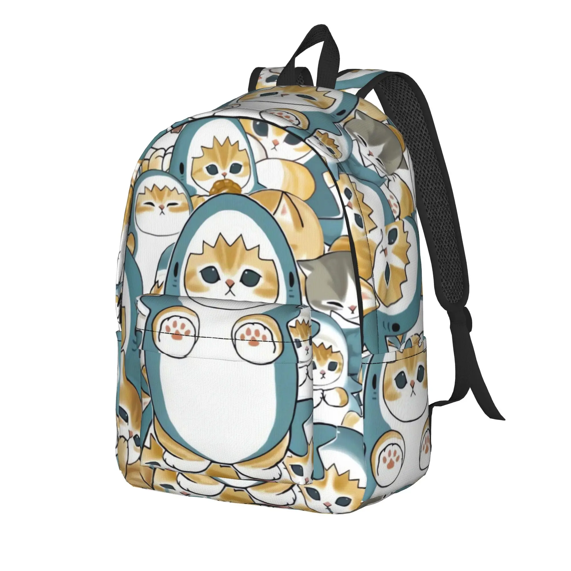 Cat M-mofusands Backpack  Casual Backpacks Teen Trekking Large School Bags Custom Rucksack