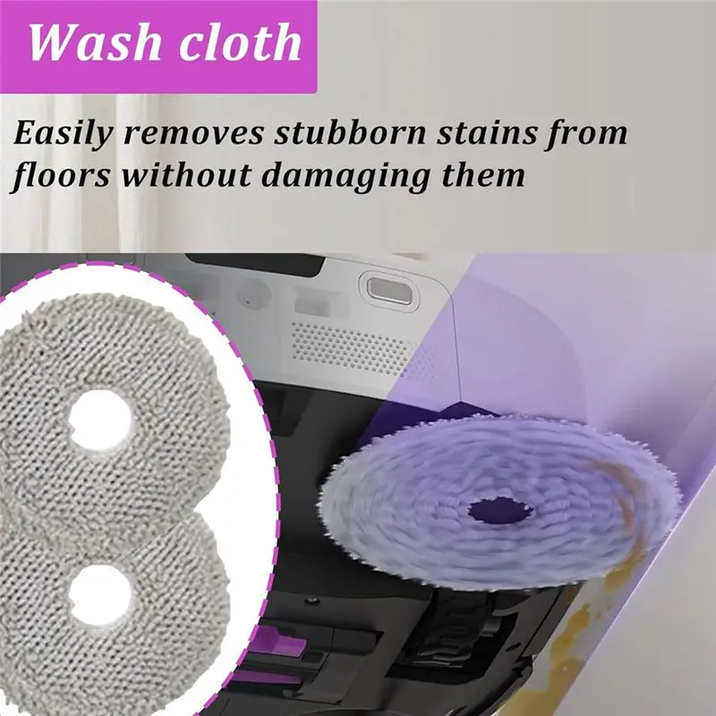 ABKS-For Eureka J15 Pro Ultra Vacuum Cleaner,Accessories Kits Include 4 HEPA Filters,6 Side Brushes,4 Mop Cloth,4 Dust Bags