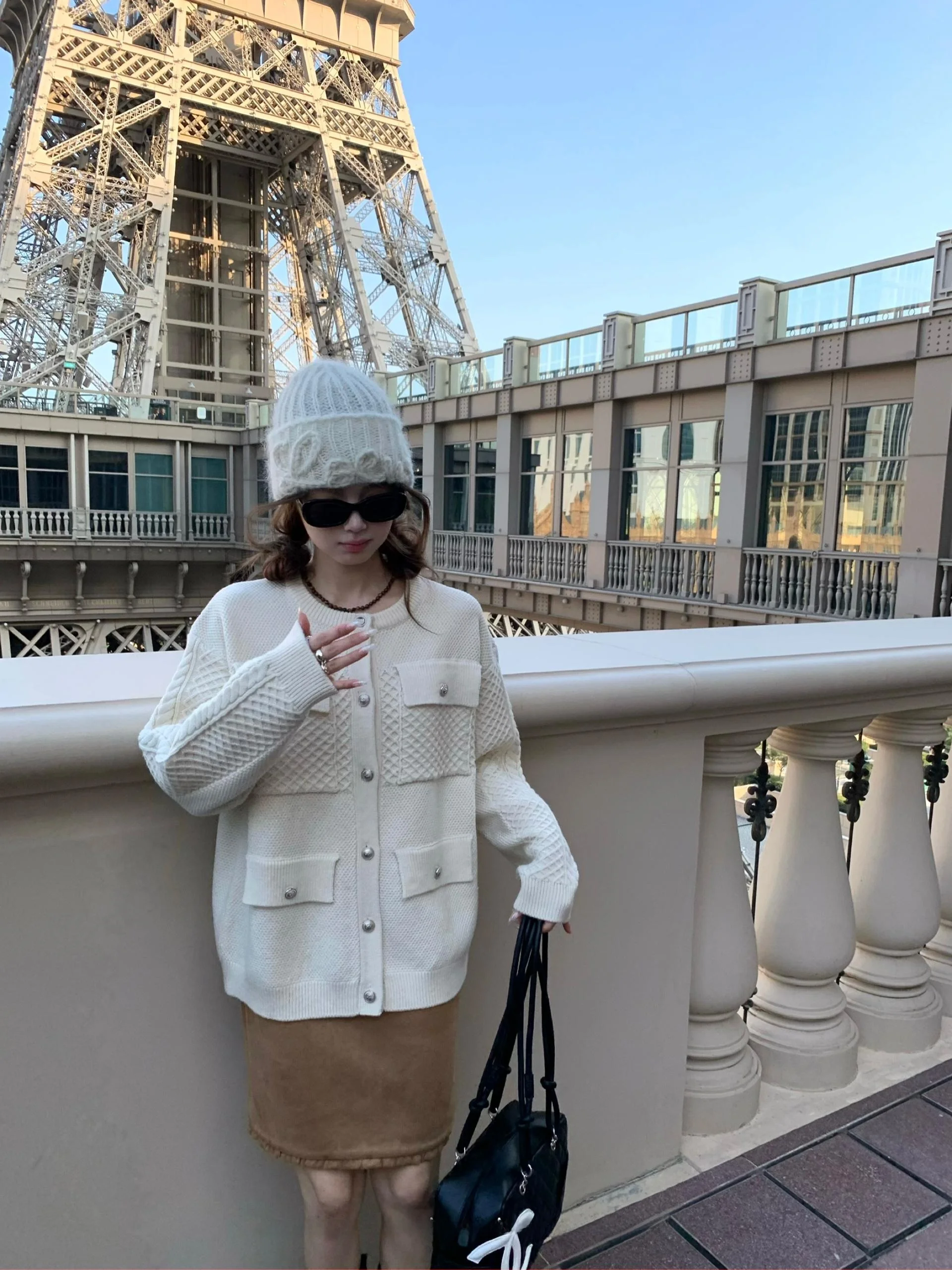 

Универсальный зимний женский кардиган из двухцветной шерстяной пряжи с бриллиантовым узором, вязаный свитер, верхняя одежда