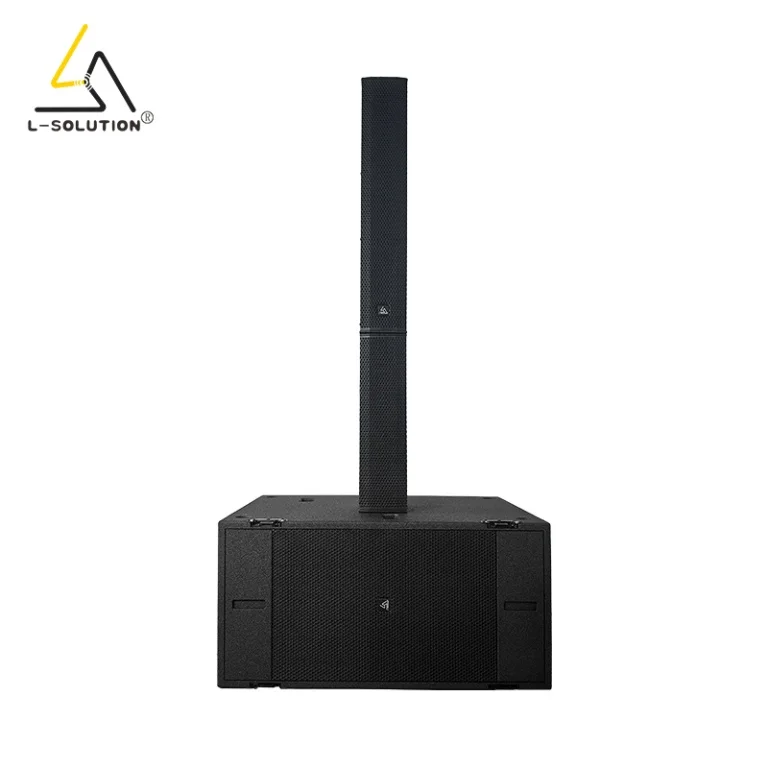 Full Set Huge Series Portable Active Column Speaker 2x12-Inch Bass Subwoofer Professional Outdoor DJ Powered Sound System