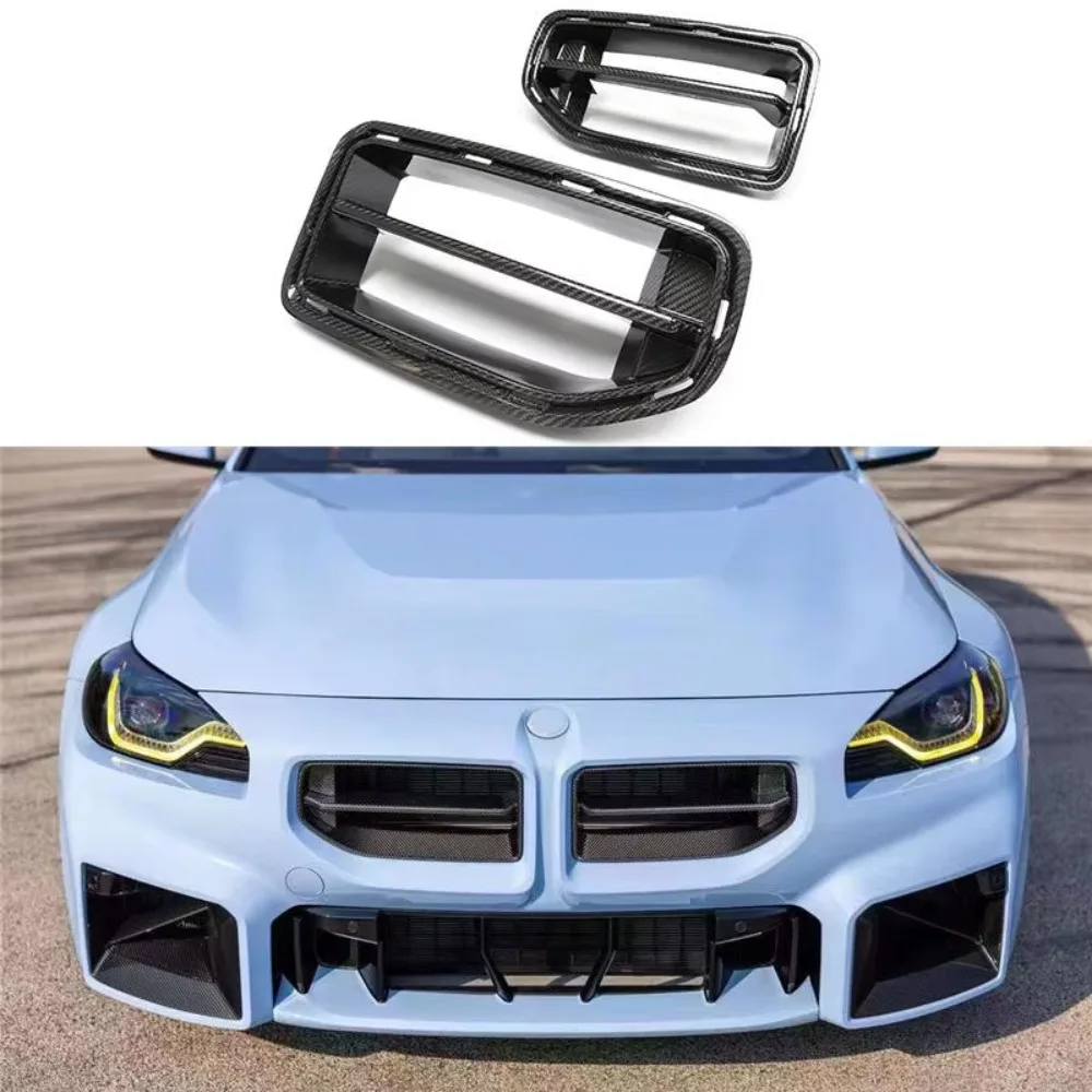 Dry Carbon Fiber AP Style Direct Replacement Kidney Front Grill M Performance Racing Body Kit for BMW 2 Series G87 M2 2022+