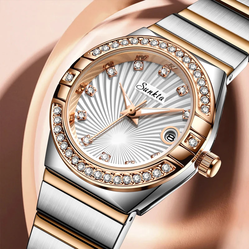 

LIGE New Women Watches Luxury Brand Fashion Ladies Watch Date Waterproof Dress Bracelet Rose Gold Stainless Steel Clock Gift Box