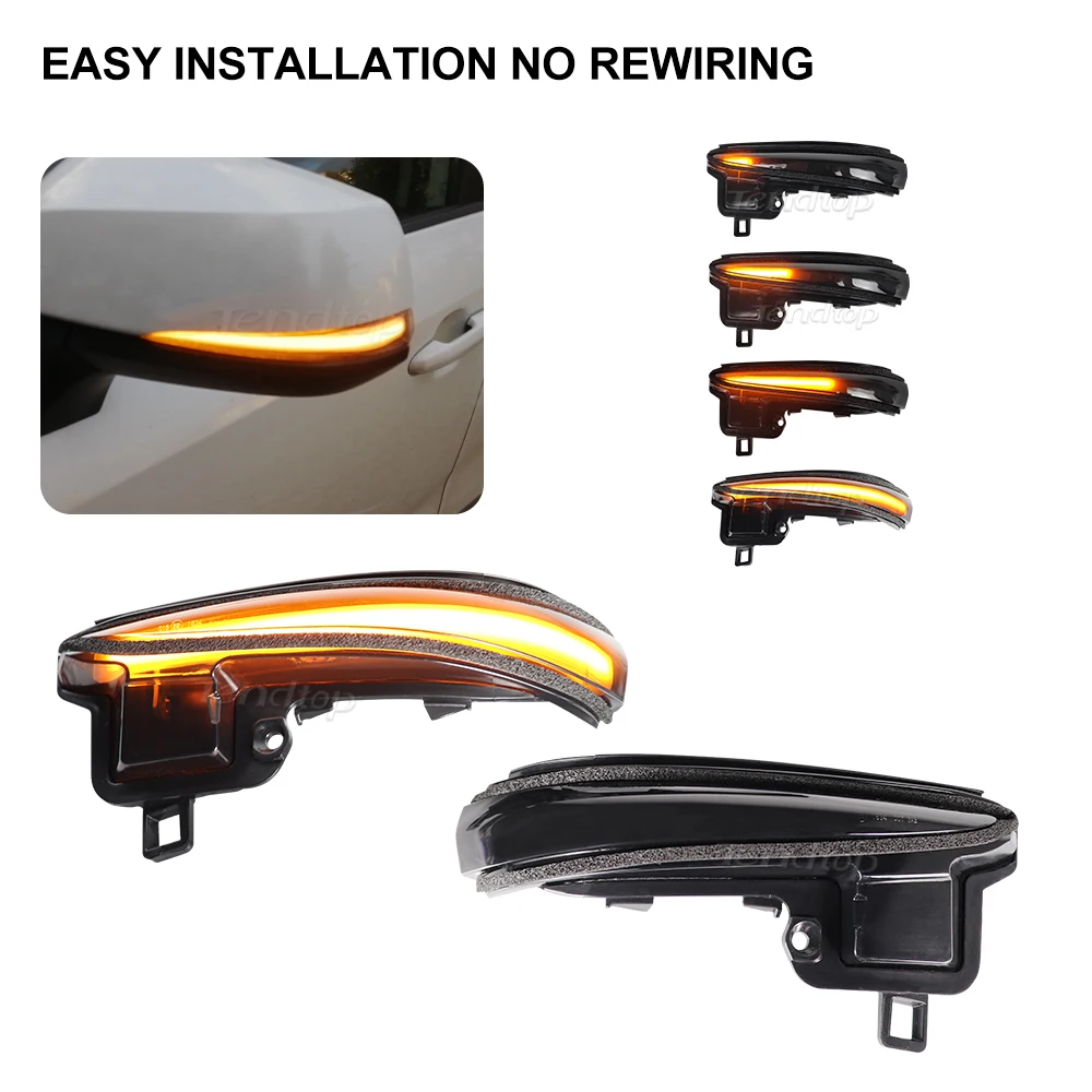 LED Dynamic Turn Signal Side Mirror Light Sequential For Toyota Alphard Vellfire AH30 Tacoma 16-21 RAV4 2019 Highlander 2020