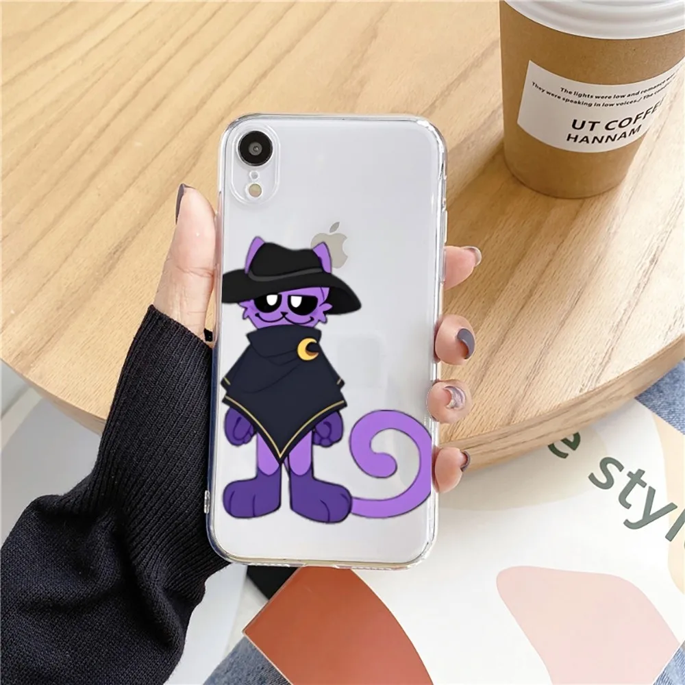 C-Catnap Cat Cool Phone Case For Iphone 15 11 13 14 Pro Max 7 8 Plus X Xr Xs Max 16pro 12mini Transparent Cover