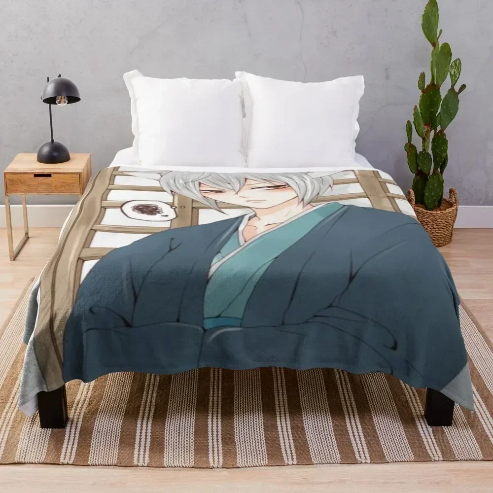 

Tomoe of Kamisama Throw Blanket for sofa Beautifuls Custom Blankets