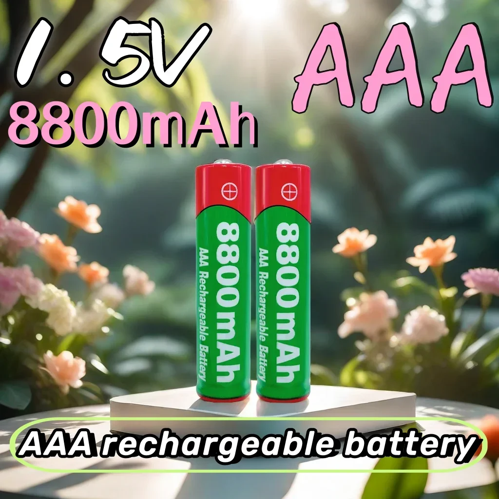 

AAA Battery 1.5V rechargeable AAA battery 8800mAh AAA 1.5V New Alkaline Rechargeable battery for led light MP3 flashlight toys