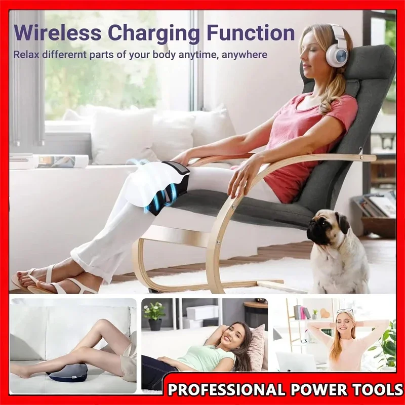 

Электрический инфракрасный нагревательный массажер для колена, давление воздуха, вибрация, физиотерапевтический инструмент, массаж колена, реабилитация, облегчение боли