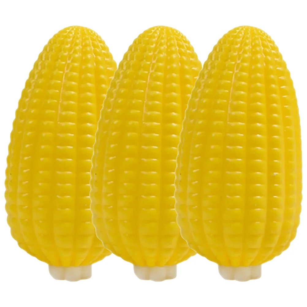 Balles anti-Stress à presser en forme de maïs, 3 pièces, soulagement de la décompression, jouet sensoriel pour enfants et adultes, balles anti-Stress en maïs