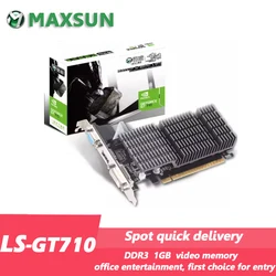 LS NVIDIA GeForce GT710 Heavy Hammer 1G DDR3 HDMI/DVI /VGA Entry-level PCI-E Discrete Graphics Card For Desktop Computers