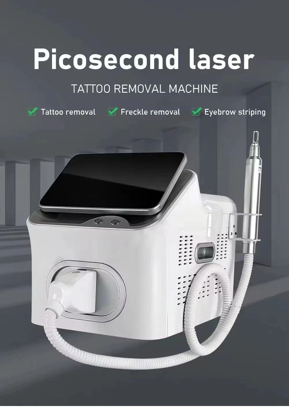 Factory Price Portable 532nm 1064nm 1320nm Pico Laser Remove Tattoo Machine Nd:yag Picosecond Laser Tattoo Removal Machine