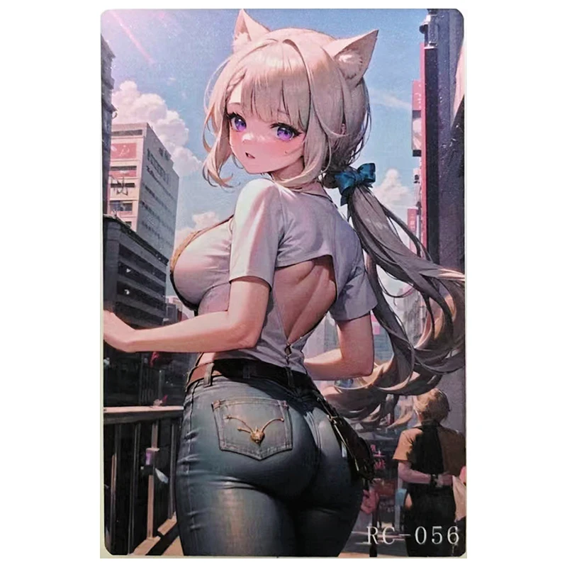 Anime Goddess Story Rare A6 Size RC Collectible Card Elysia Nezuko Hyuga Hinata Sexy Miku Hu Tao Toy for boy Birthday Present