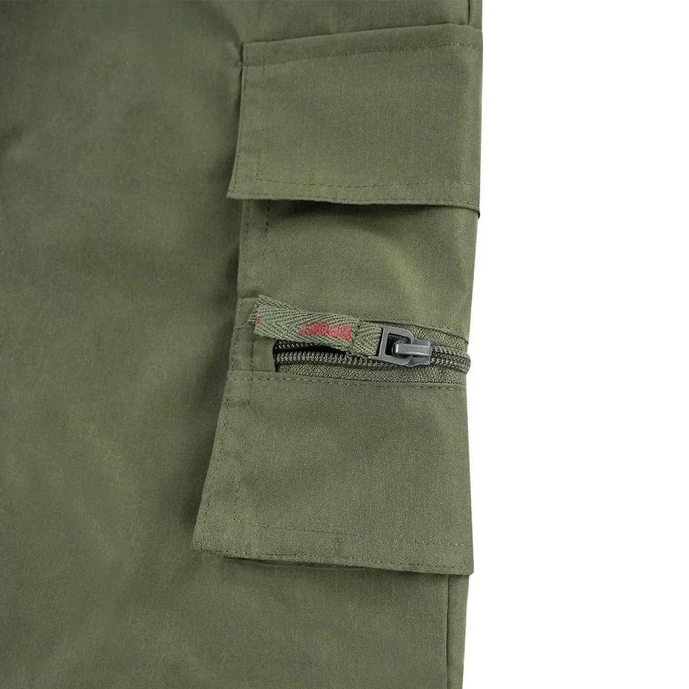 Herren-Shorts, lockere, große Overalls mit mehreren Taschen, Sommer-Cargo-Shorts, bequeme Hosen, Outdoor, lässig, Sport, Strandhose – Detail 11
