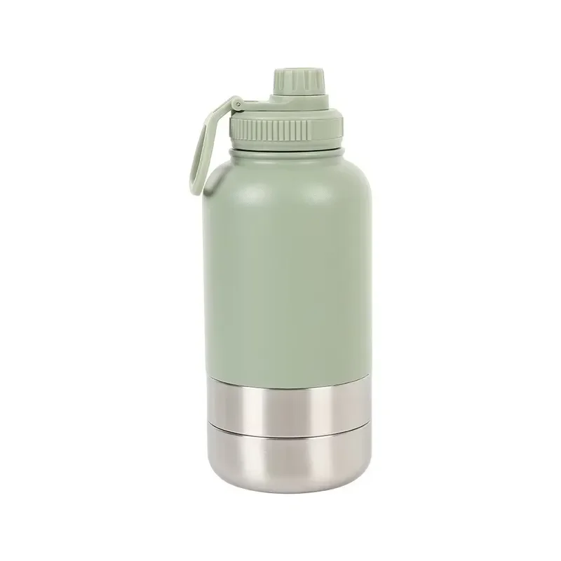 Dog Cat Outdoor Insulation Pet Outdoor Water Cup Bottle 32oz Double Insulation Stainless Steel Large Capacity