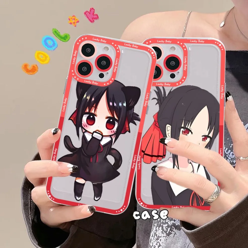 Kaguya Sama Love is War Phone Case For Samsung S 20 21 22 23 lite plus ultra Clear Mobile Cover Funda