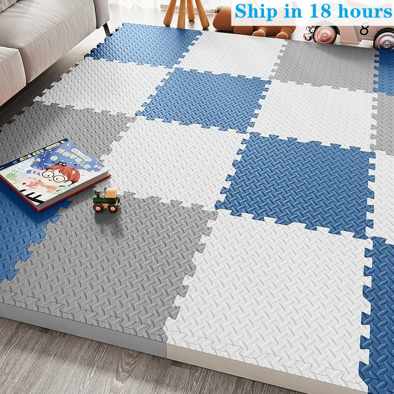 Alfombra de rompecabezas Extra gruesa para niños, tapete de juegos para bebés, tapete de espuma EVA, alfombra de actividades para habitación de niños, 30x30cm, 2,5 cm de espesor