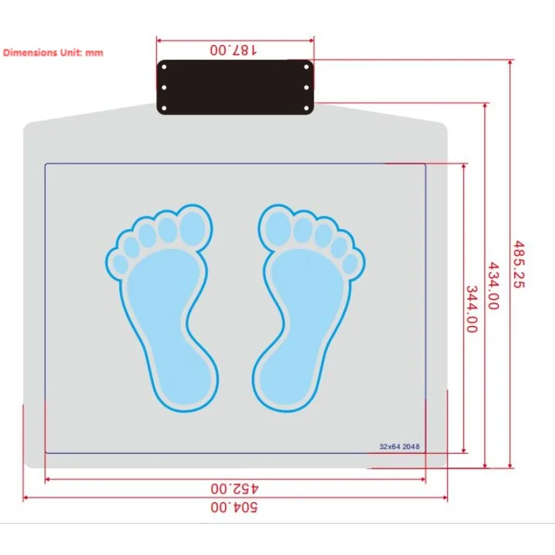 Foot Pressure Analyzer Portable Digital Scanner for Gait Analysis, Flexible Sensor Solutions, FSR Foot Pressure Sensor