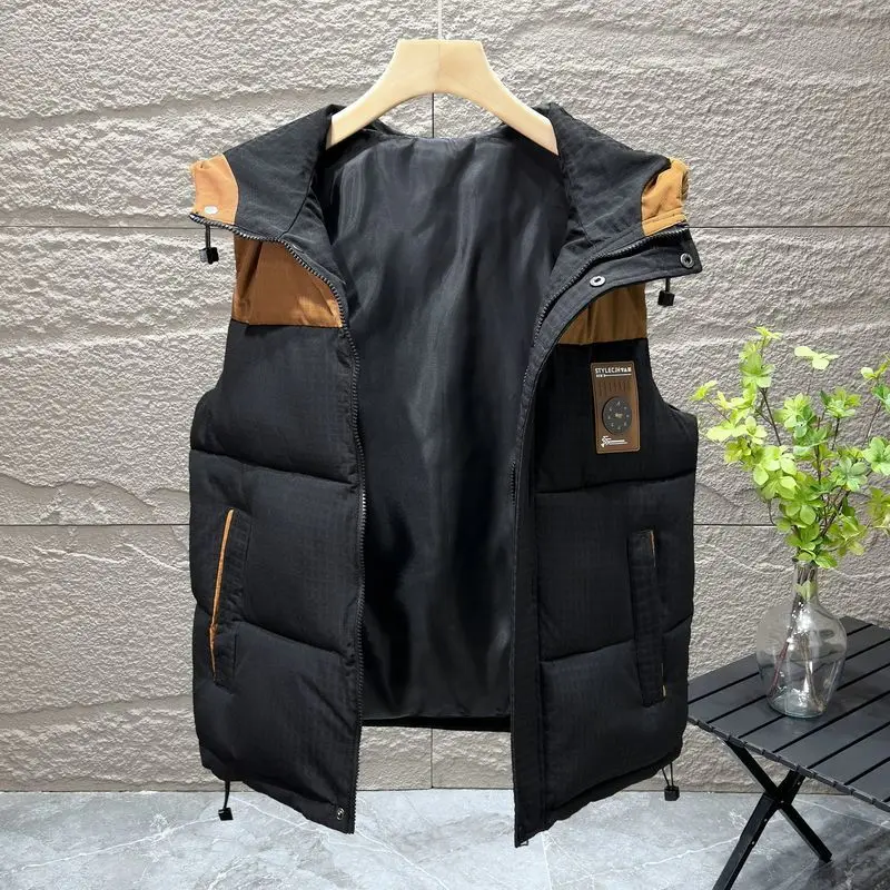 

Autumn and winter coat thickened large size outer wear down cotton vest