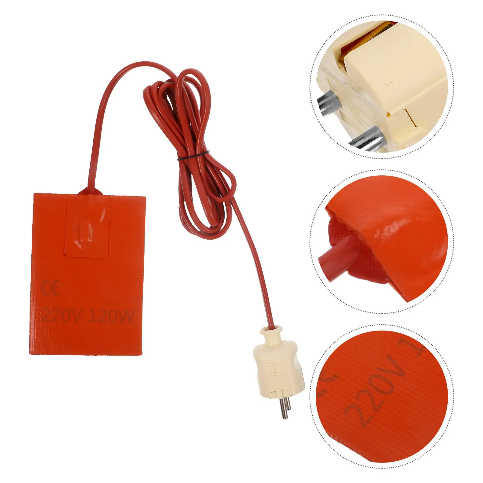 Car Water Tank Thermostatic Heater Antifreezing Constant Temperature 40-150 Degrees Eu Plug Yellow Vehicle Heating Preservation
