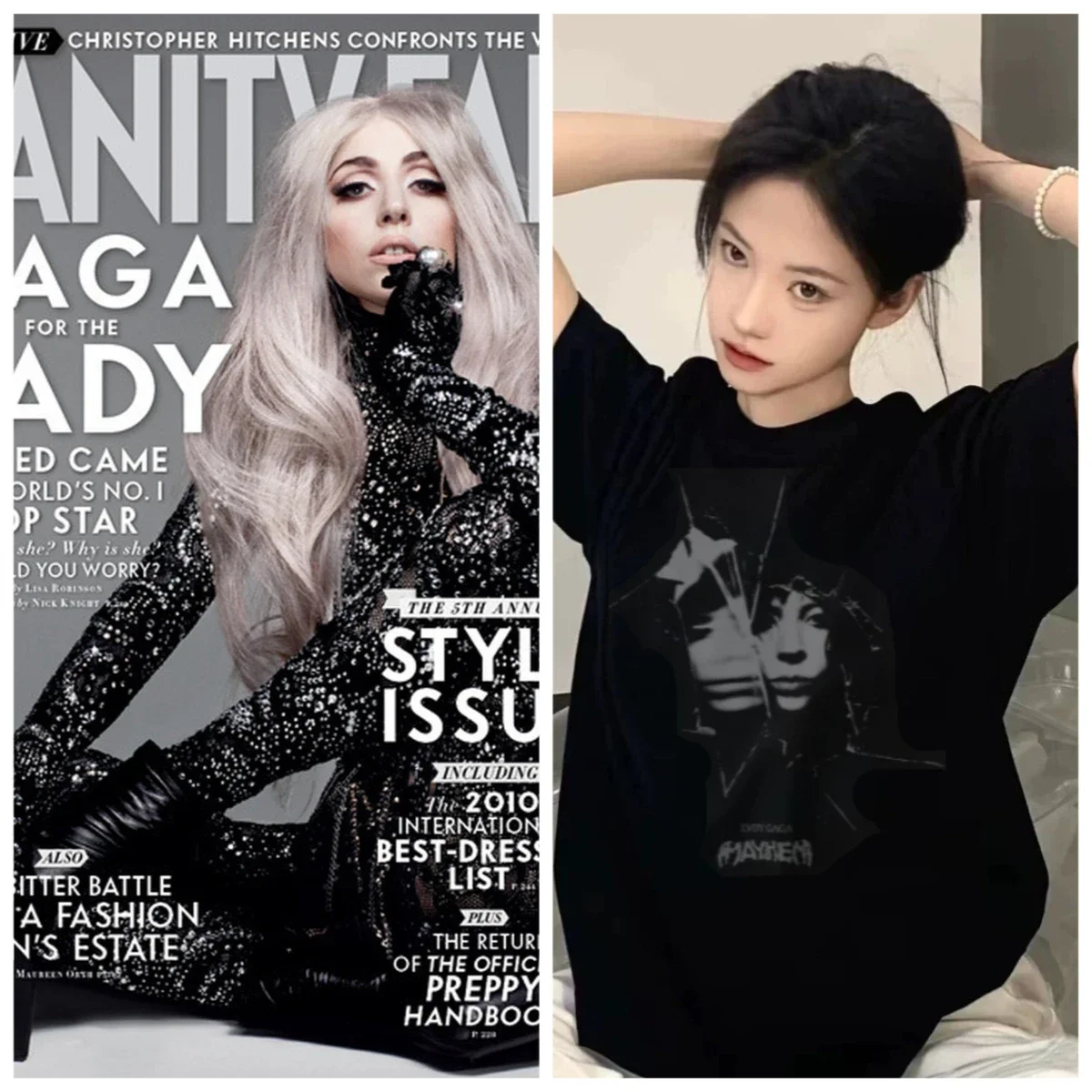 

Lady Gaga Mayhem New Album T Shirt Hot Fashion Men Women Harajuku Retro Graphic T-Shirt High Quality Vintage Cotton Tees Shirts