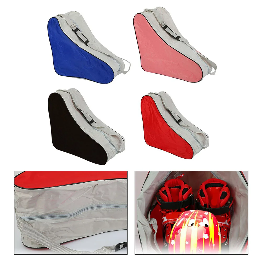 1Pcs Portable Roller Skates Bag Ice Skating Bag Large Capacity Waterproof Skates Bag Skates Storage Bag Skating Shoes Bag