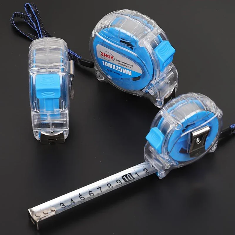 Measure Tape 3/5/7.5/10 Meters Durable Portable Steel  Tape Measure Clear Tape Measure Retractable Precision Nylon Tape Measure