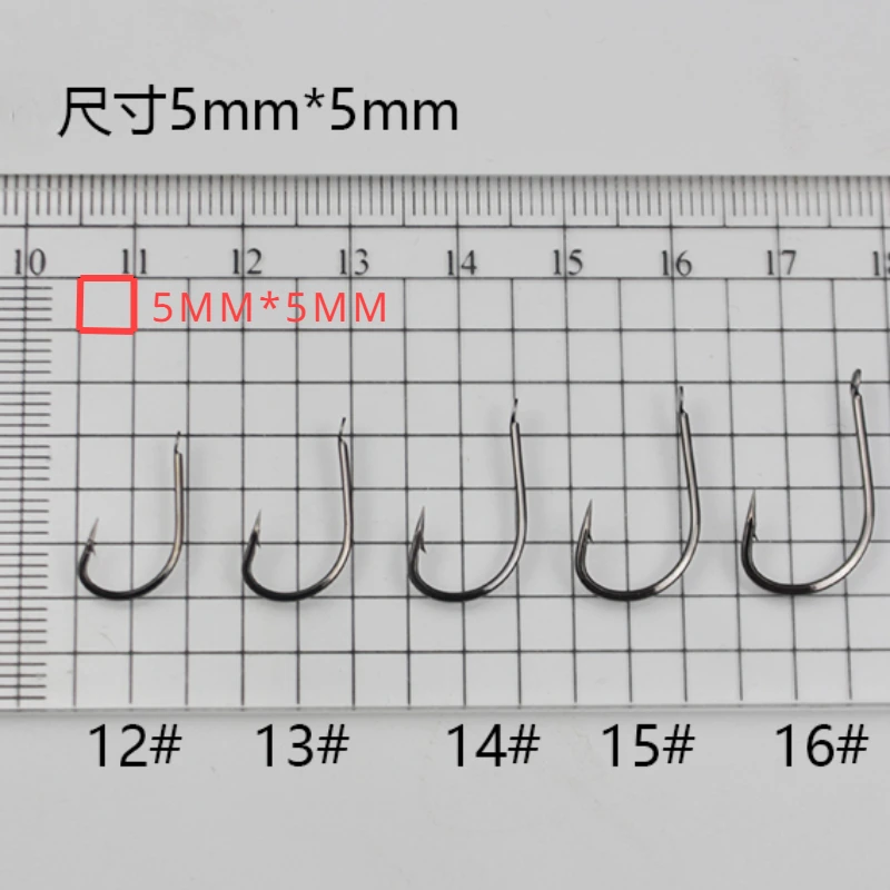 50PCS/100PCS/500PCS/1000PCS Fishing Hooks Small Hook Accessories 낚시 Crooked Noeye for Tiny Fish крючки рыболовные ovner PESCA