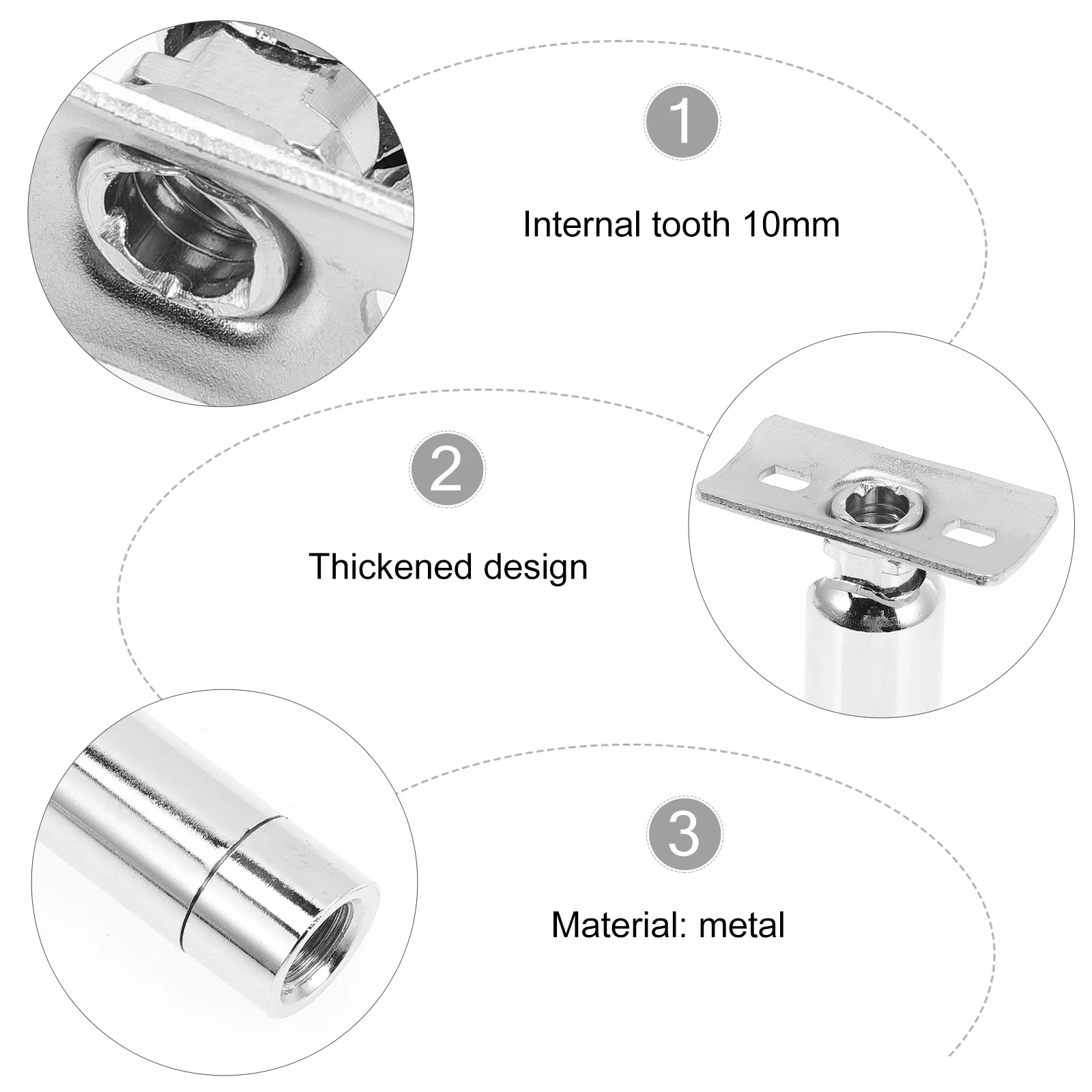 

2 шт. металлический адаптер для рулевой головки, наклонные потолочные светильники, удлинители для ламп для ванной комнаты, прочный дизайн с регулируемым углом