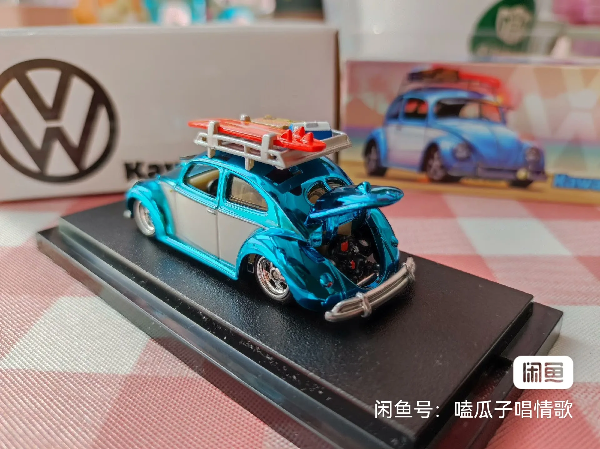 2023 Hot Wheels RLC 1:64 Kawa-Bug-A 49 VW Beetle collezione limitata di ornamenti modello carrello in lega pressofusa