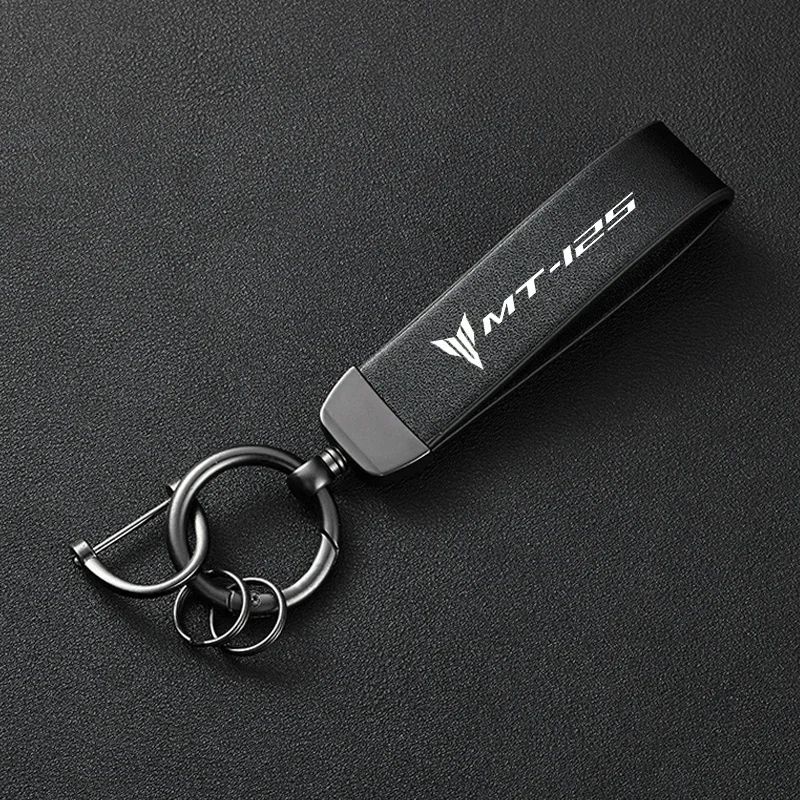 For YAMAHA MT-125 MT125 MT 125 2008-2022 2018 2019 2020 Motorcycle Color Changing Leather Trendy Brand Keychain Accessories