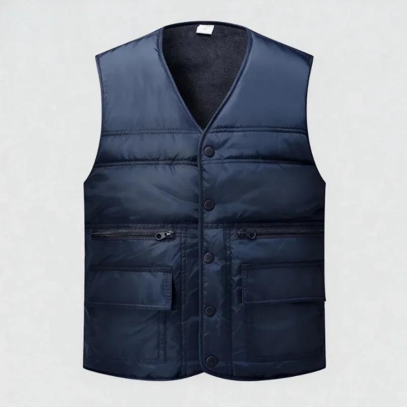 

New Men's Autumn and Winter Thick Velvet Vest, Sleeveless Vest,Comfortable and High-quality Warm Casual Jacket,Men's Jacket