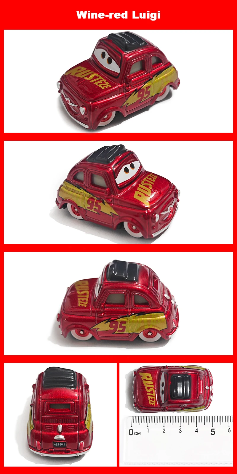 Cars Lightning McQueen 95 Helikopter 1/55 Modellauto aus Legierung Anime-Figur Cartoon-Rennspielzeug Sammlerstücke Kindergeschenke – Detail 38