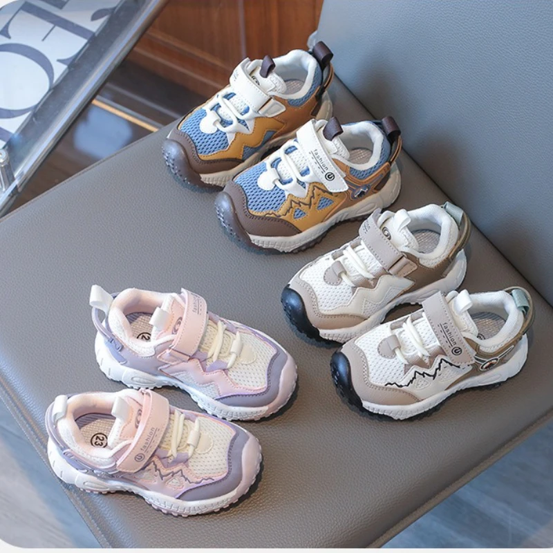 

Брендовые детские кроссовки, новинка 2024, летняя детская обувь, модная спортивная обувь для девочек, дышащая детская обувь, дизайнерская обувь Кроссовки Детские