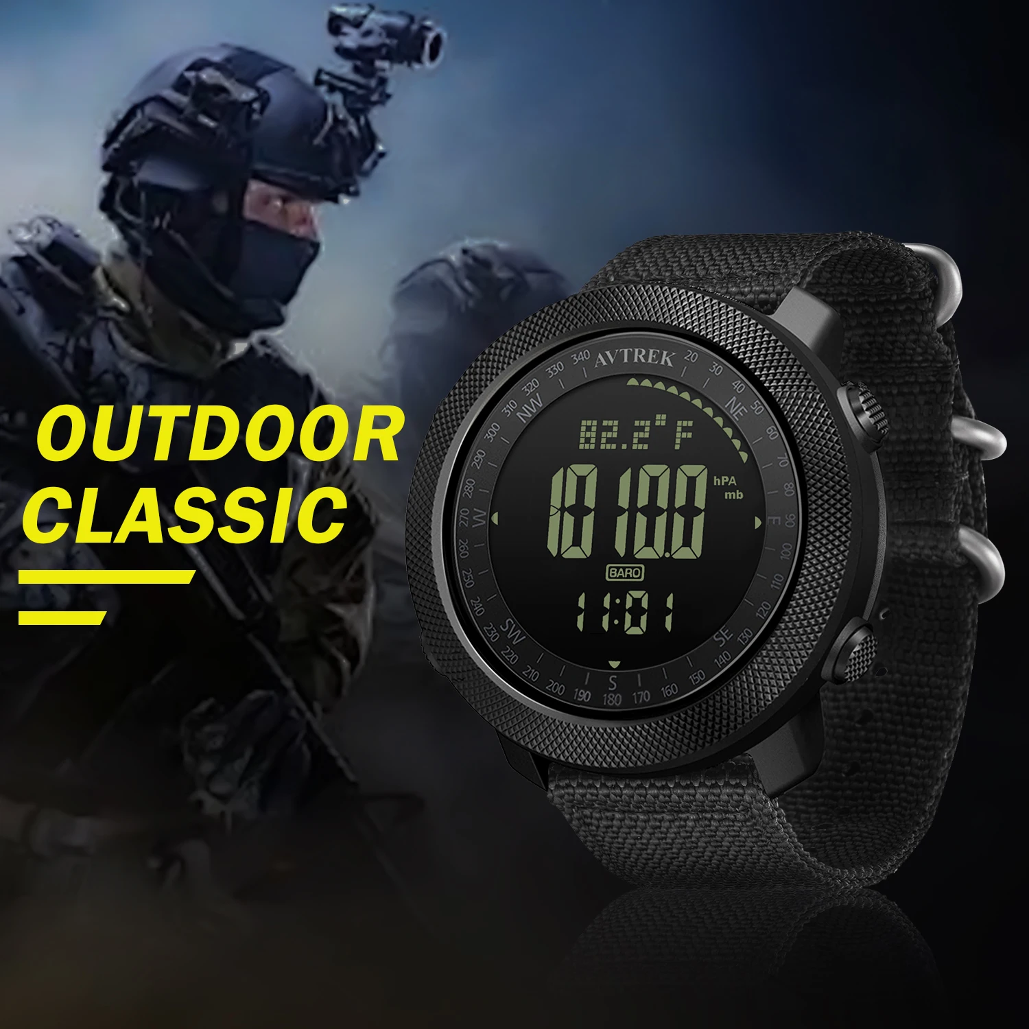 

Digital Hiking Sport Watch Men Outdoor Military Army Watches Altimeter Barometer Compass Waterproof Pedometer Wristwatches reloj