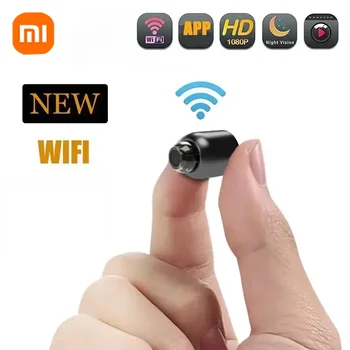 Minicámara HD de 1080P, videocámara inalámbrica con visión nocturna, detección de movimiento, videocámara de seguridad para el hogar, grabadora de Audio IP