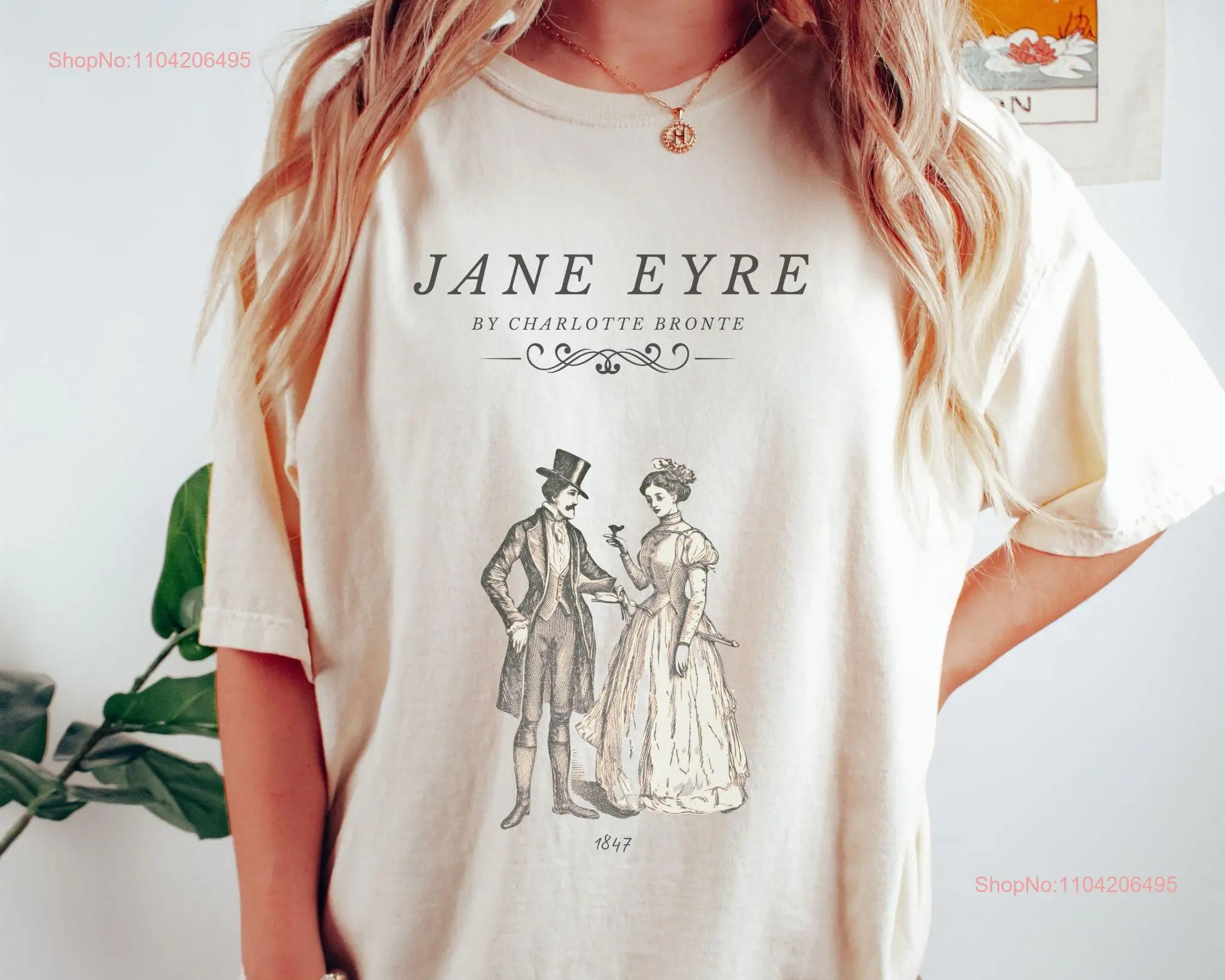 Jane Eyre T Shirt Literature Charlotte Bronte Literary Bookish Light Academia Victorian long or short sleeves