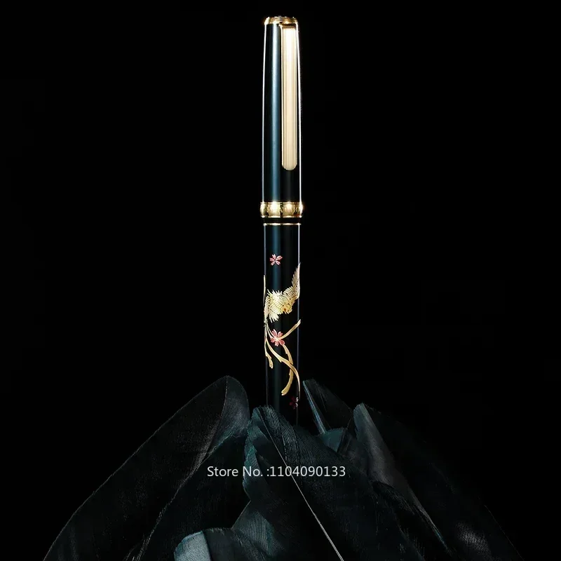 

Новая японская перьевая ручка PLATINUM PTL-18000M Maki-e с пером 18K, износостойкая, с узором, для бизнеса, офиса, подарка на день рождения, для письма