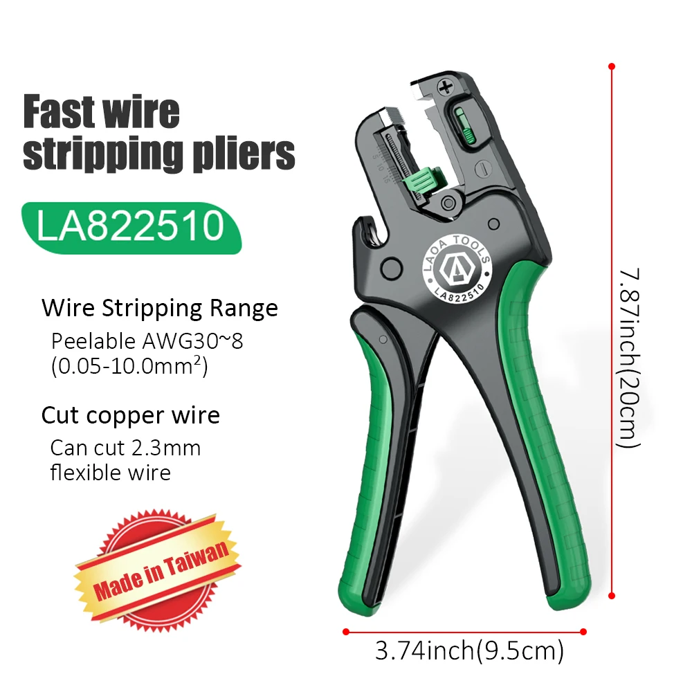 LAOA Multifunctional Fast And Fully Automatic Wire Stripping Pliers Wire Cutting Pliers Electrician Pliers