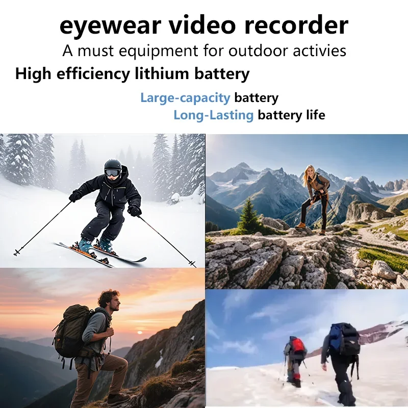 Nuevas gafas inteligentes AI HD 1080P, gafas de sol polarizadas, Mini cámara, grabadora de vídeo, deportes de seguridad, videocámara de vigilancia DVR