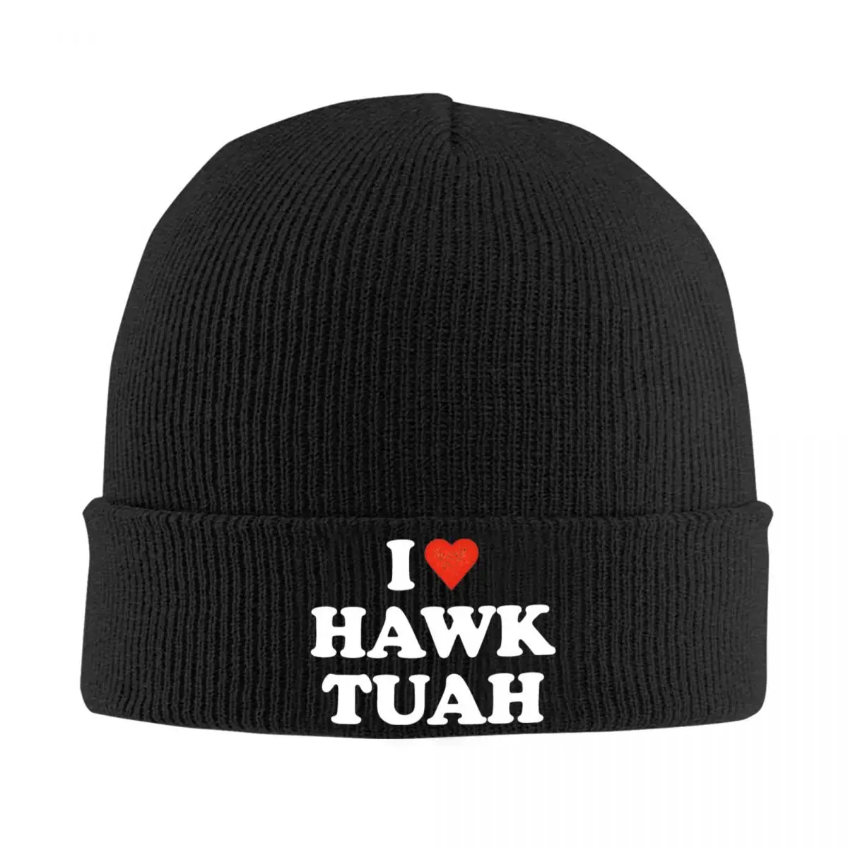 

Женская вязаная шапка «I Love Hawk Tuah»