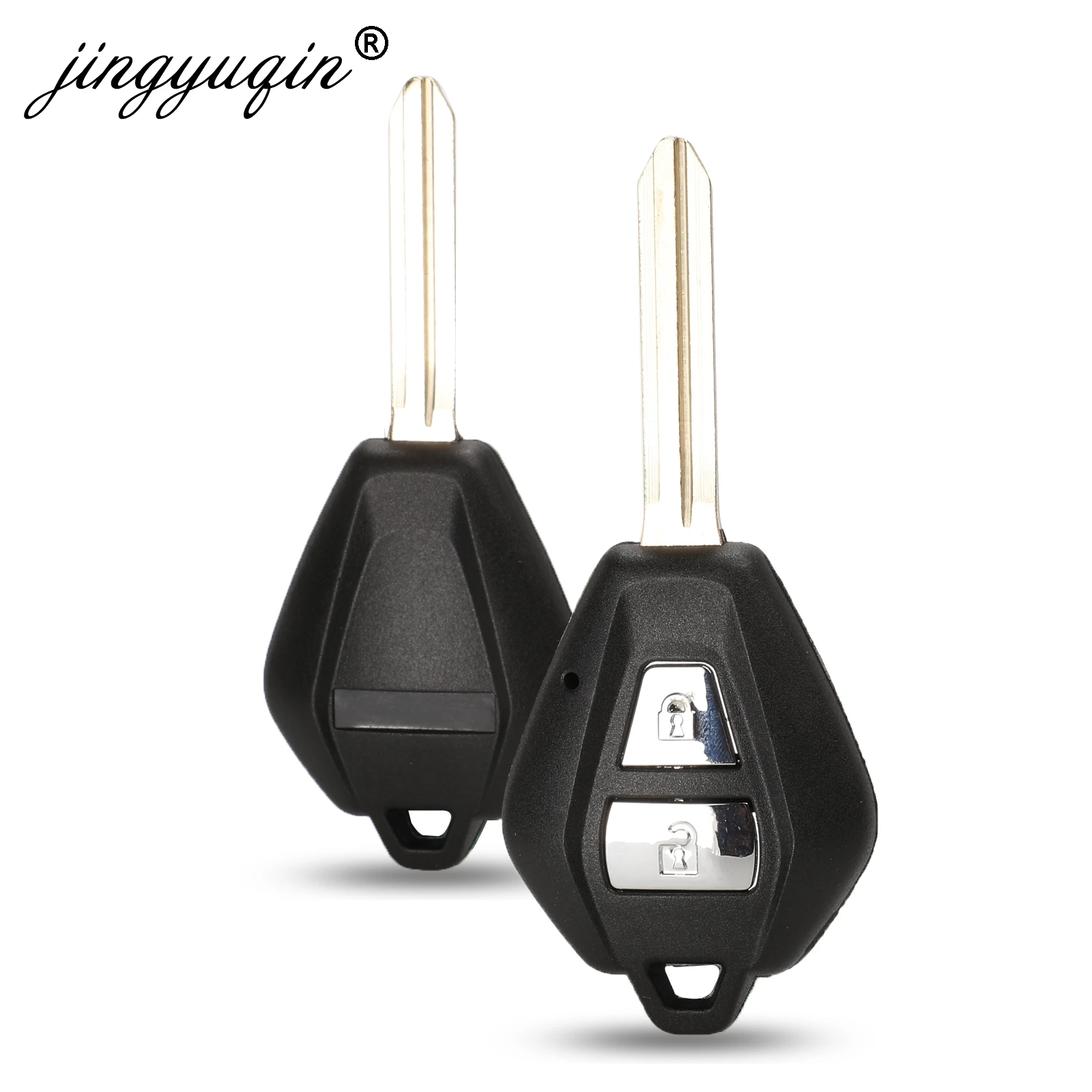 

Jingyuqin TOY43 чехол-брелок с дистанционным управлением, подходит для Isuzu D-Max, 2-кнопочный необрезанный пустой чехол для ключей, замена